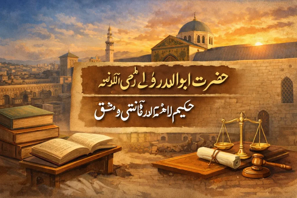 حضرت ابو الدرداء رضی اللہ عنہ حکیم الامۃ اور قاضی دمشق